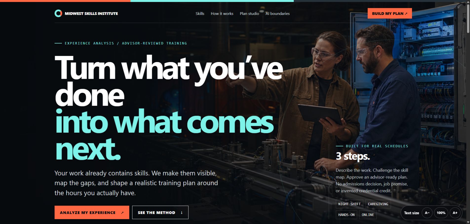 Midwest Skills Institute website homepage